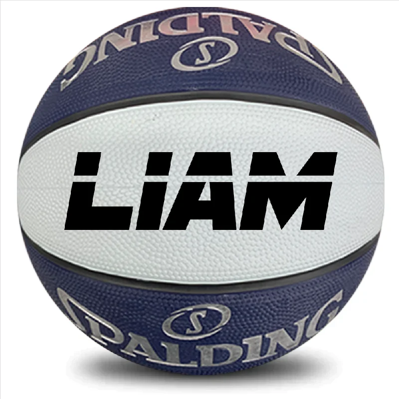 Personalised Spalding Rubber Basketball Red/White/Blue - TF FLEX (Size 5)