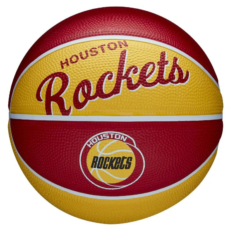 Wilson NBA Team Retro Mini Basketball - Houston Rockets