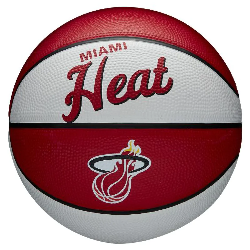 Wilson NBA Team Retro Mini Basketball - Miami Heat