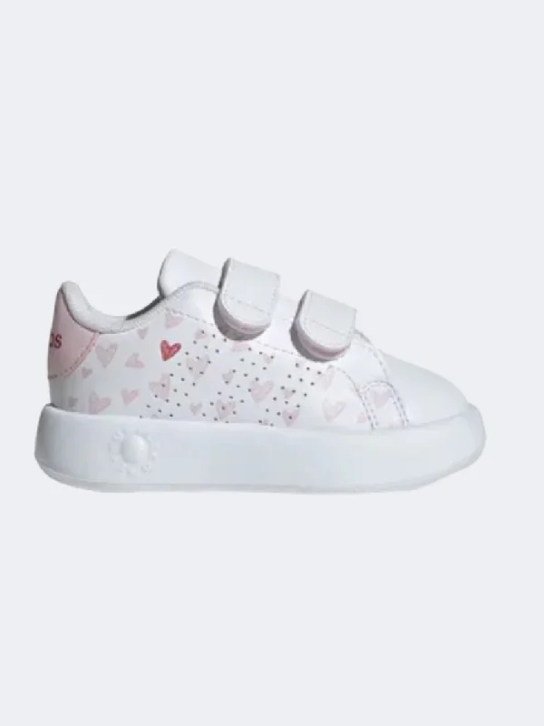 Adidas Advantage Cf Girls Sportswear Shoes White/Pink