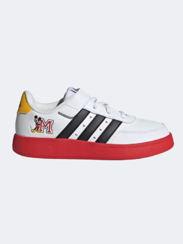 Adidas Breaknet Mickey 2.0 Boys Sportswear Shoes White/Black/Scarlet