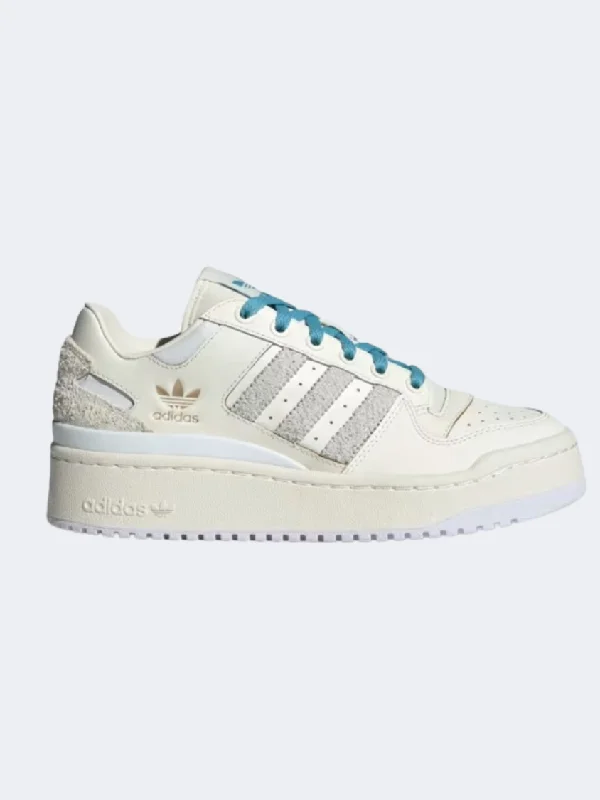 Adidas Forum Bold Stripes Women Original Shoes Cloud White/Blue