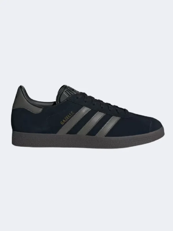 Adidas Gazelle Men Original Shoes Black/Gold/Gum