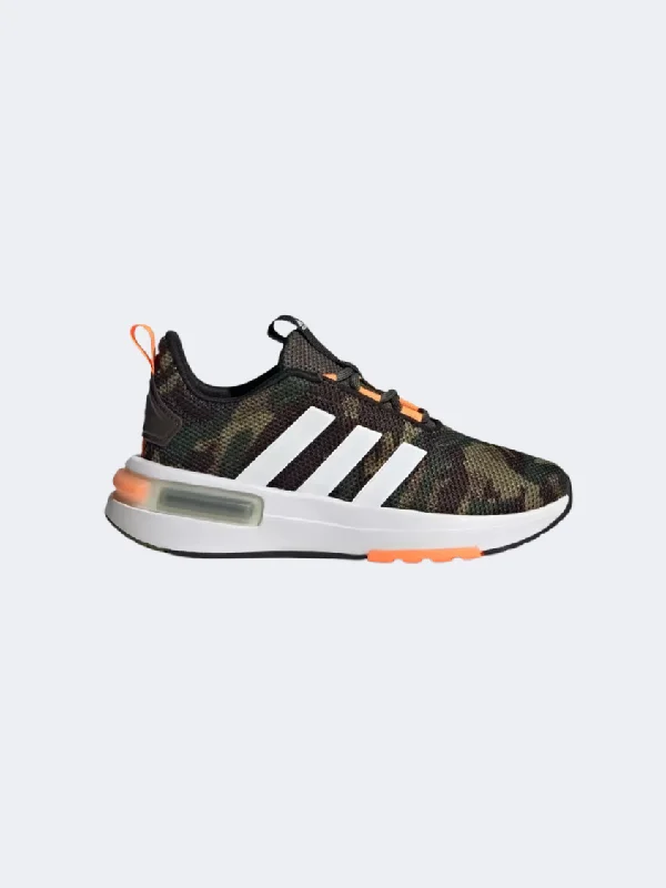 Adidas Racer Tr23 Gs-Boys Sportswear Shoes Olive/White/ Orange