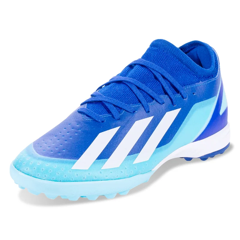 adidas X Crazyfast.3 Turf Soccer Shoes (Bright Royal/Cloud White/Solar Red)