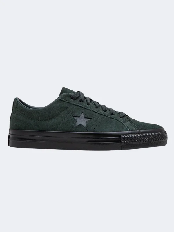 Converse One Star Pro Classic Men Lifestyle Shoes Dark Green/Grey