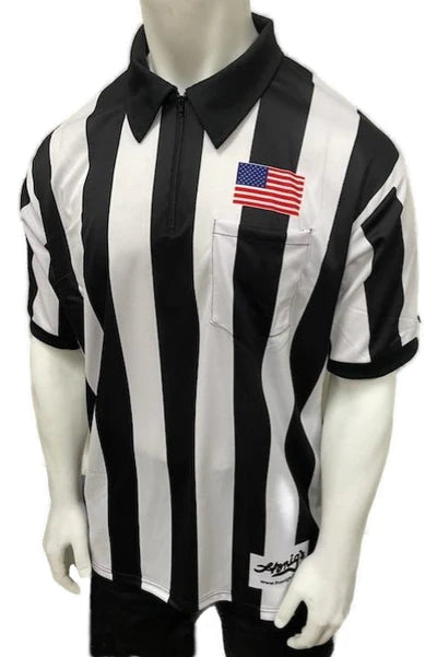 Honig's Standard 2.25" Striped Football Jersey w/ American Flag on Chest