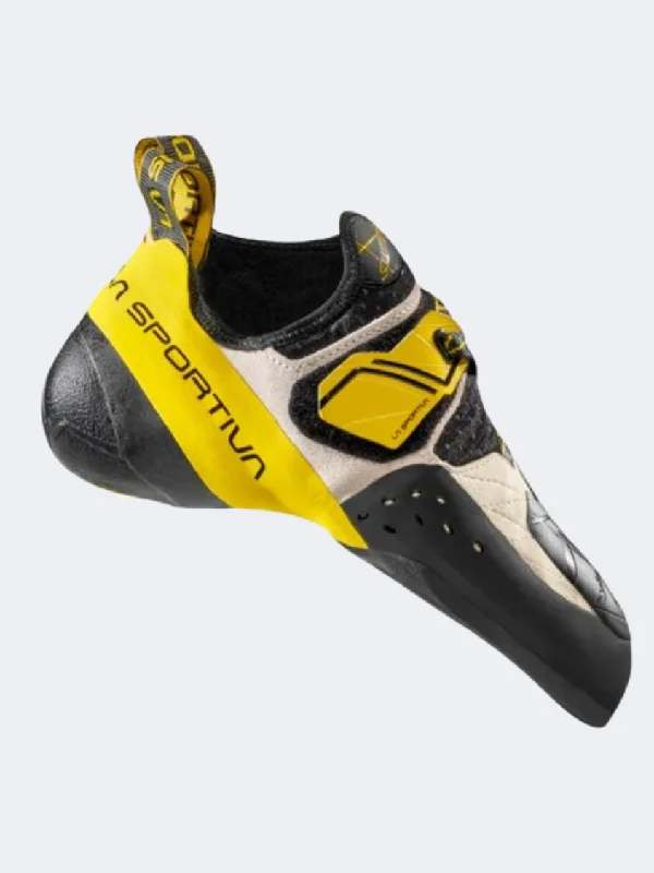 La Sportiva Solution Men Climbing Shoes White/ Yellow