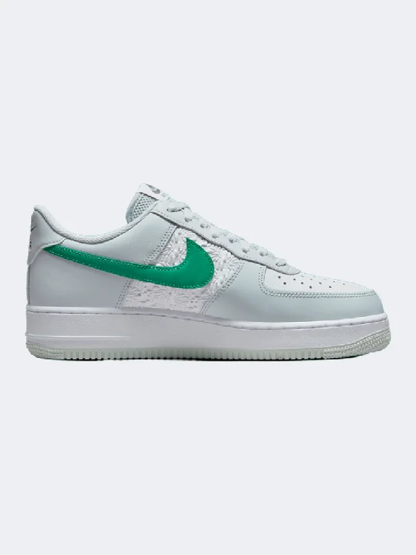 Nike Air Force 1 Men Lifestyle Shoes Platinum/Green