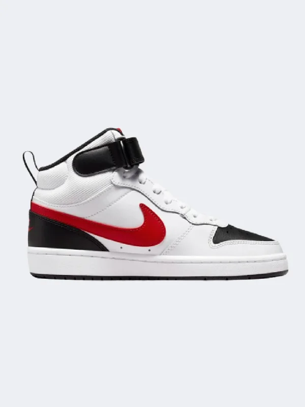 Nike Court Borough 2 Gs-Boys Lifestyle Shoes White/Black/Red