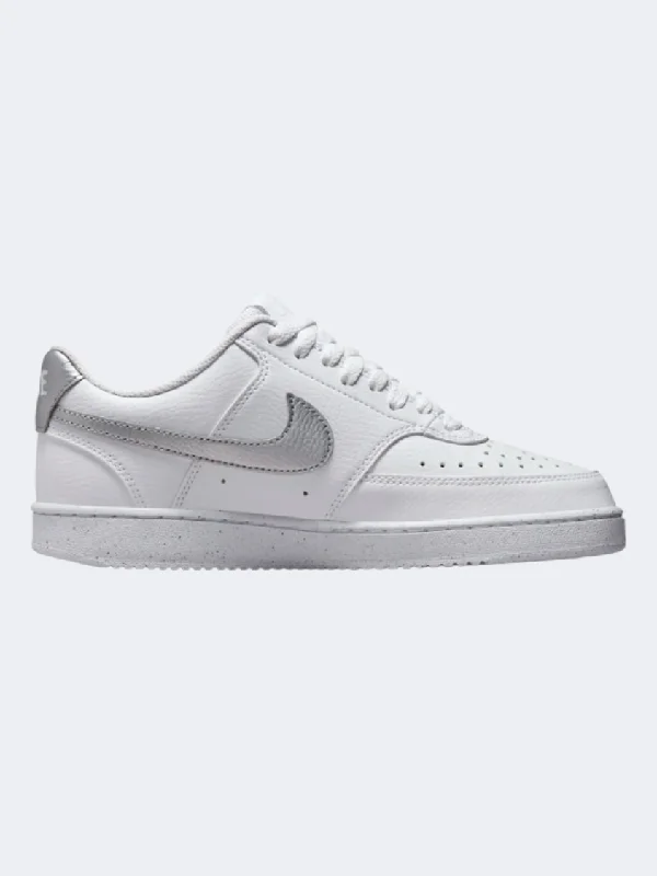 Nike Court Vision Next Nature Women Lifestyle Shoes White/Met Silver