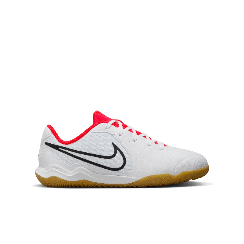 Nike Jr. Tiempo Legend 10 Academy-White/Black-Bright Crimson