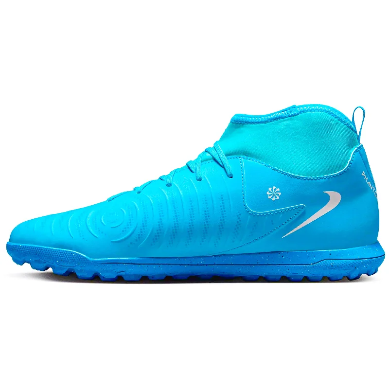 Nike Phantom Luna II Club Turf Soccer Shoes (Blue Fury/White)