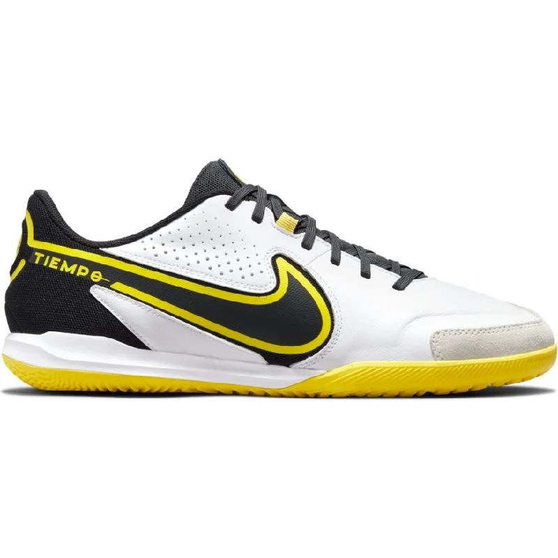 Nike Tiempo Legend 9 Academy IC-WHITE/DK SMOKE GREY-BLACK-YELLOW STRIKE