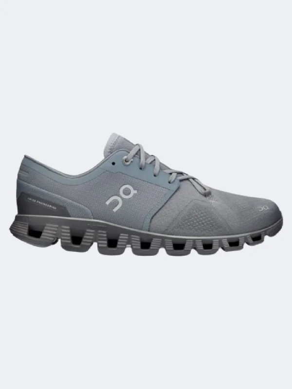 On Cloud X 3 Men Running Shoes Mist/Rock