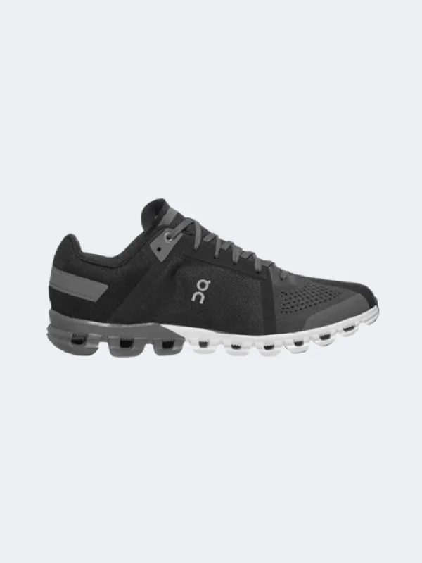 On Cloudflow 3 Men Running Shoes Black/Asphalt