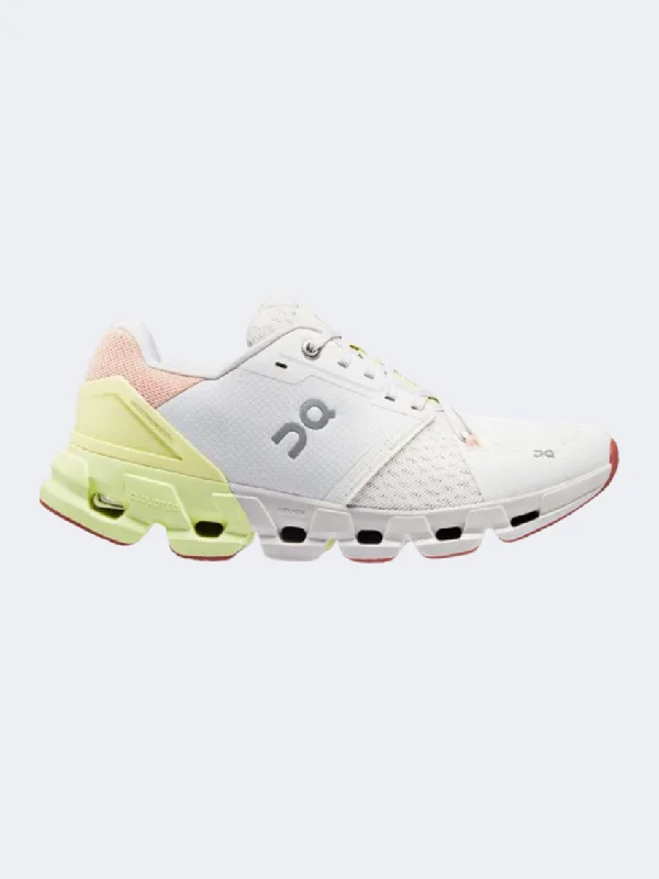 On Cloudflyer 4 Women Running Shoes White/Hay