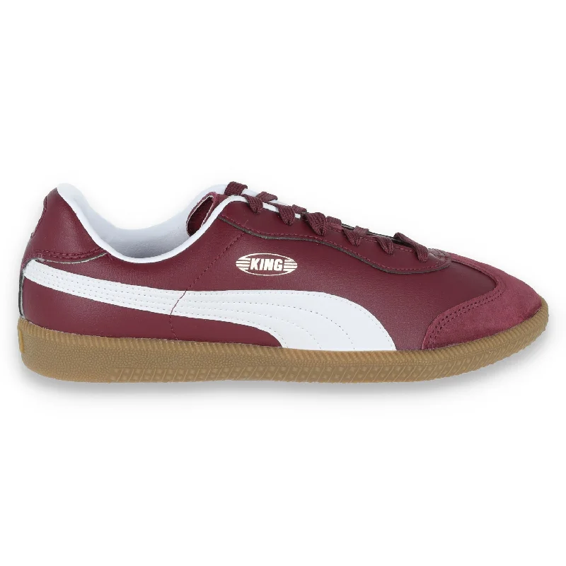 Puma King 21 IC- Burgandy/White