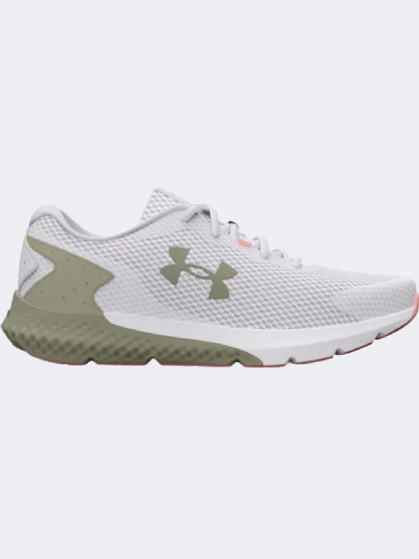 Under Armour Charged Rogue 3 Women Running Shoes White/Grove Green