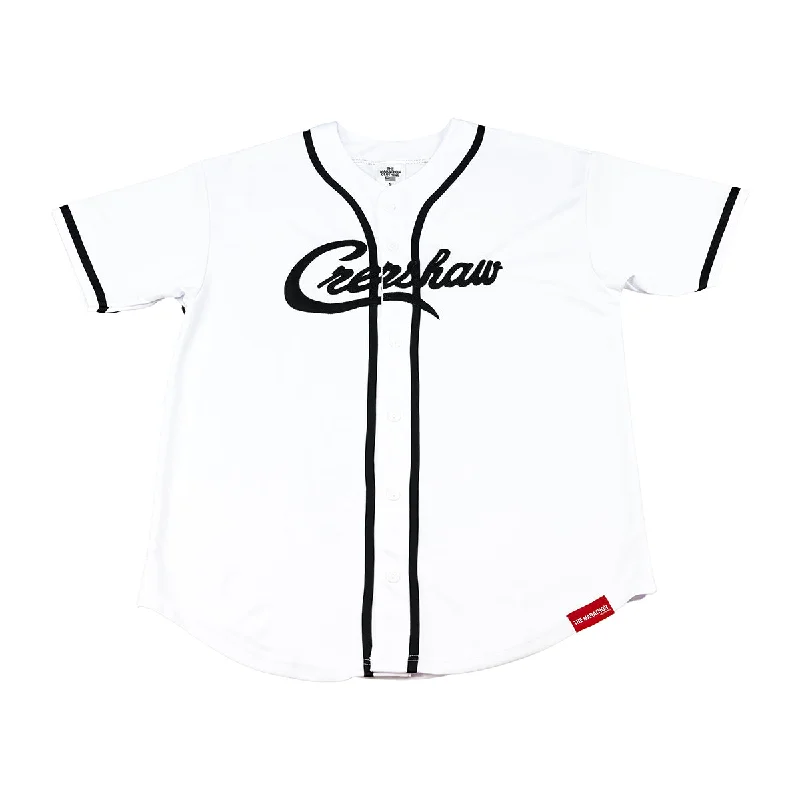 Crenshaw Baseball Jersey - White/Black